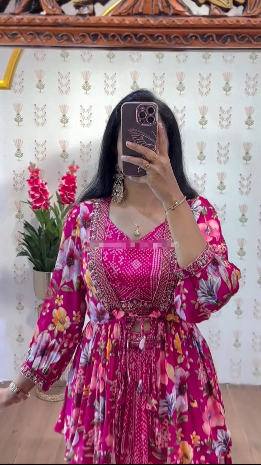 Festival Special Crop Top with Shrug