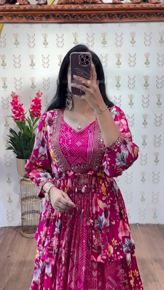 Festival Special Crop Top with Shrug