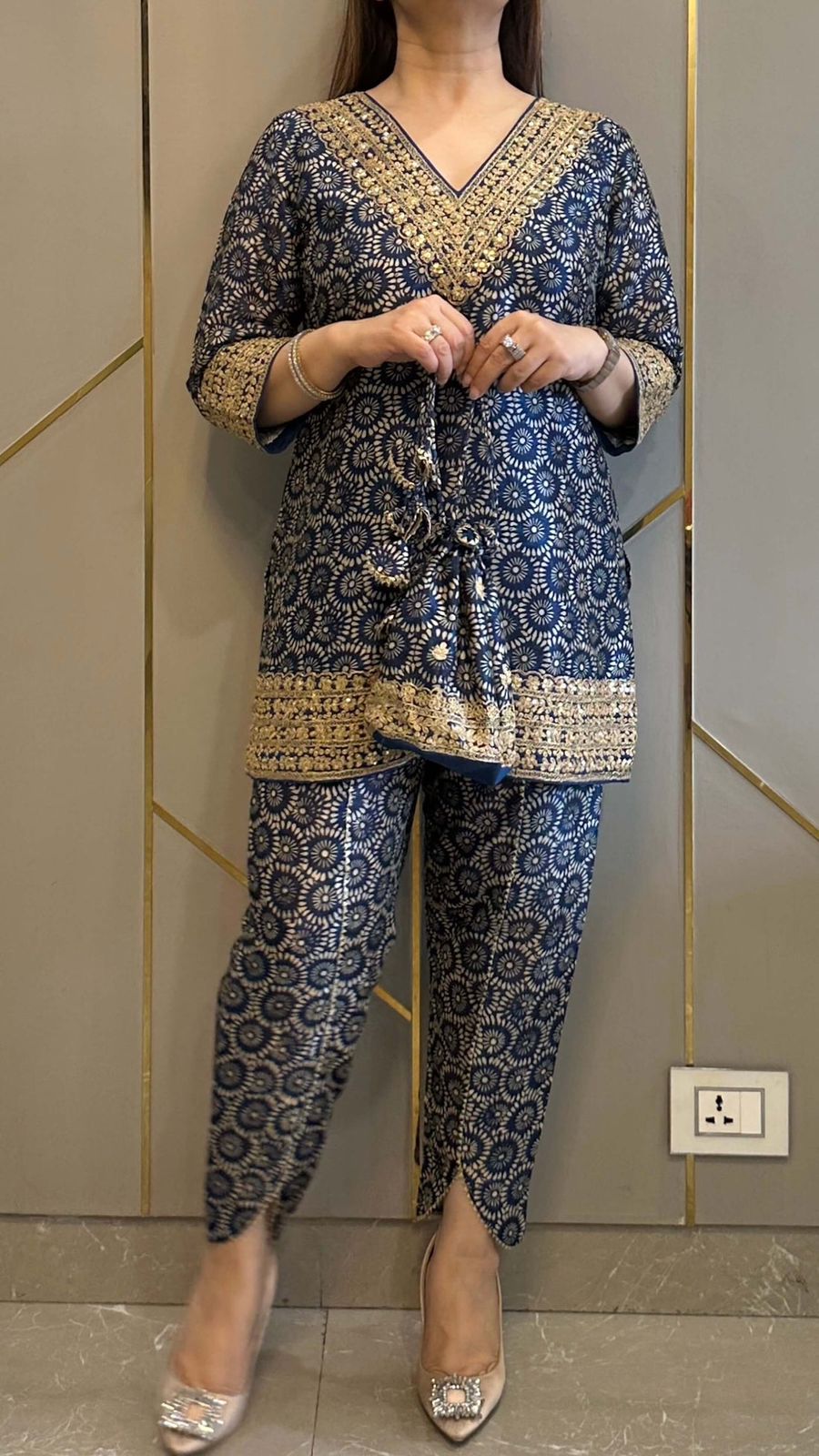 CO-ord Set With Full Embroidery Work