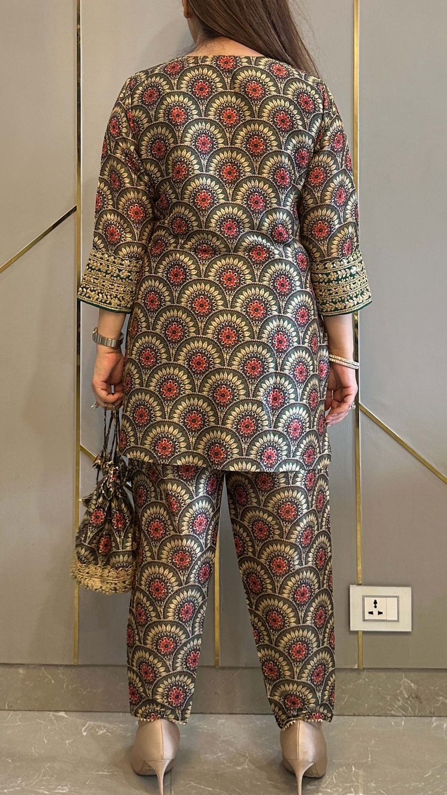 CO-ord Set With Full Embroidery Work