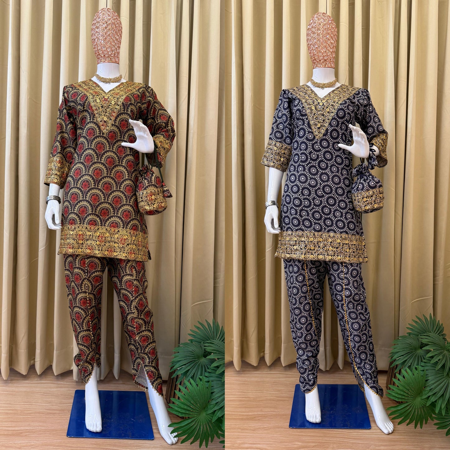 CO-ord Set With Full Embroidery Work