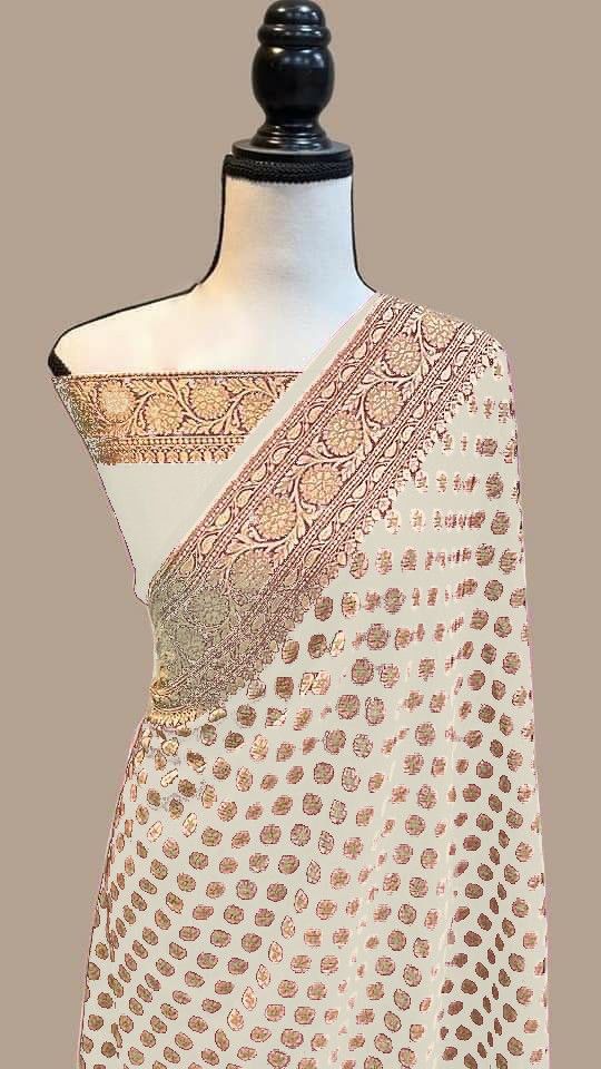 Pure Soft Khadi Georgette Silk Saree