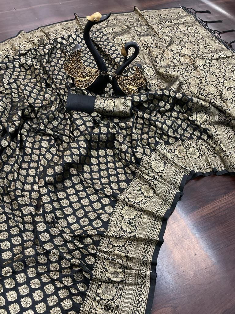 Pure Soft Khadi Georgette Silk Saree