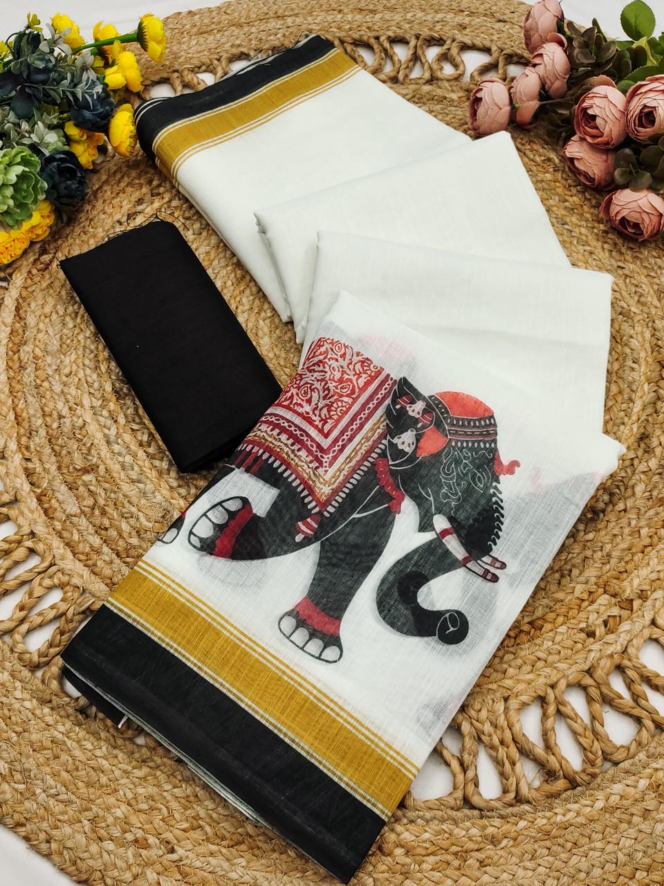 Digital Printed Saree