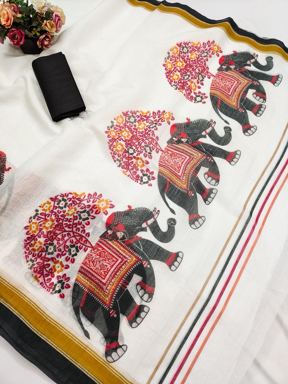 Digital Printed Saree