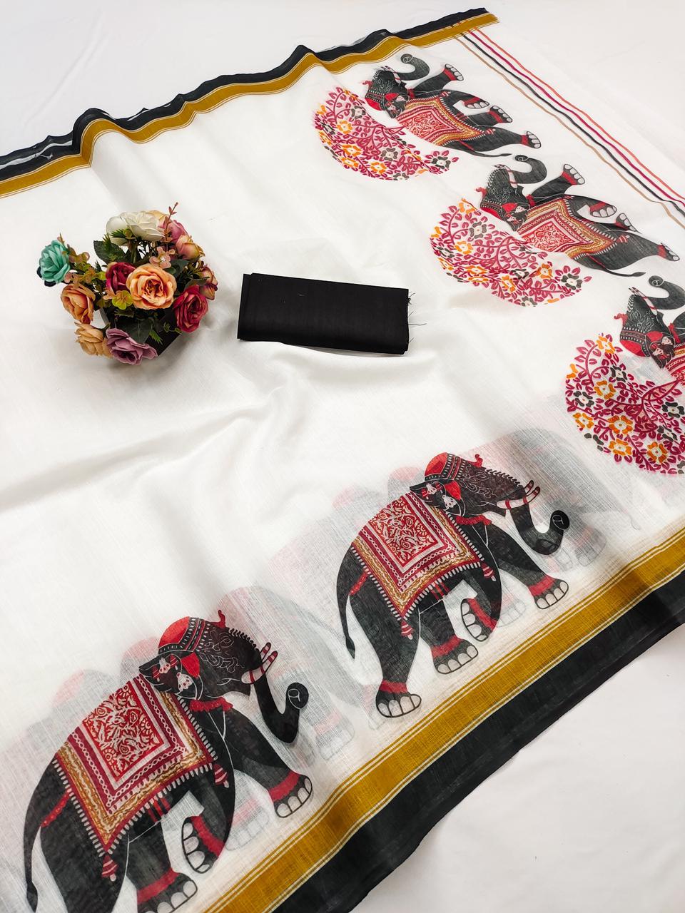 Digital Printed Saree