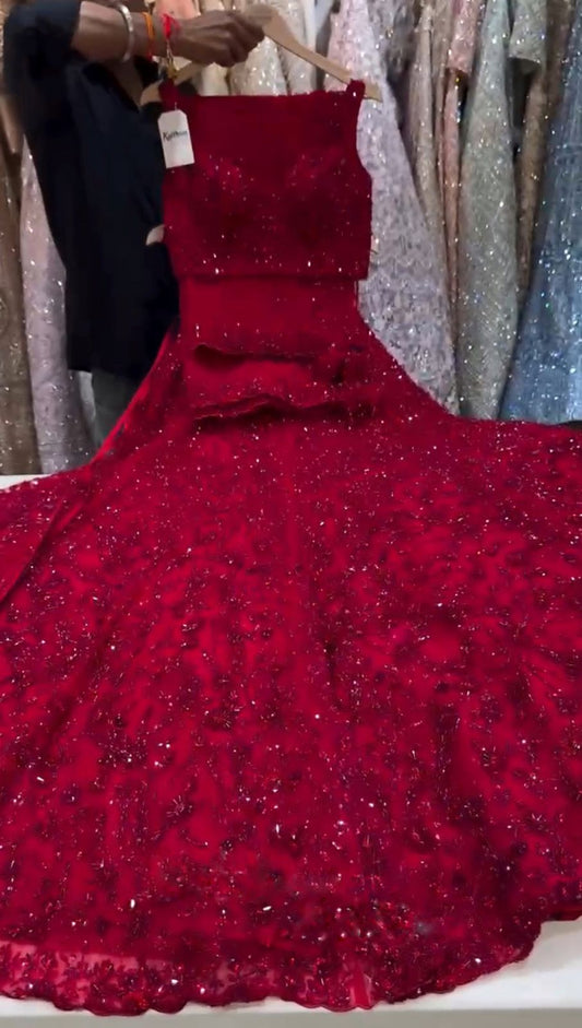 Rosy Red Lehnga