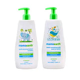 Mamaearth Deeply Nourishing Body Wash for Babies 400ml and Gentle Cleansing Shampoo 400ml Combo