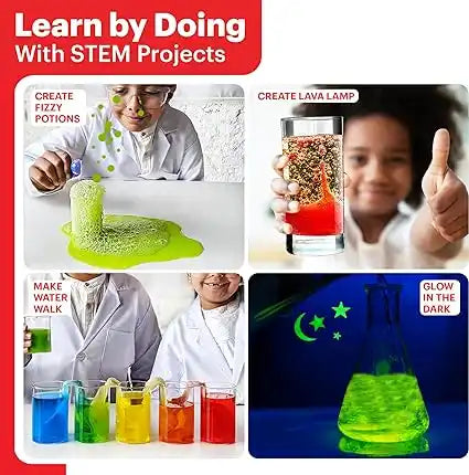 Einstein Box Science Experiment Kit For Boys And Girls Aged 8-12-14| 6-8 Experiments Each Of Different Sciences (Multi Color)