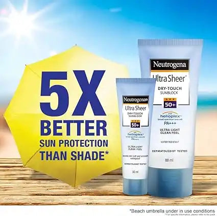 Neutrogena Ultra Sheer Dry Touch Sunblock, SPF 50+, 30ml