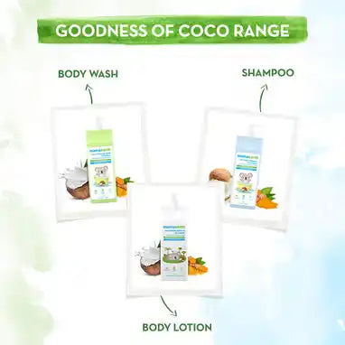 Mamaearth Coco Soft Body Wash For Babies With Coconut Milk & Turmeric - 400 ml