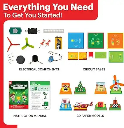 Einstein Box Electricity Kit | Science Project Kit | Electronic Circuits | Toys for Kids Age 8-14